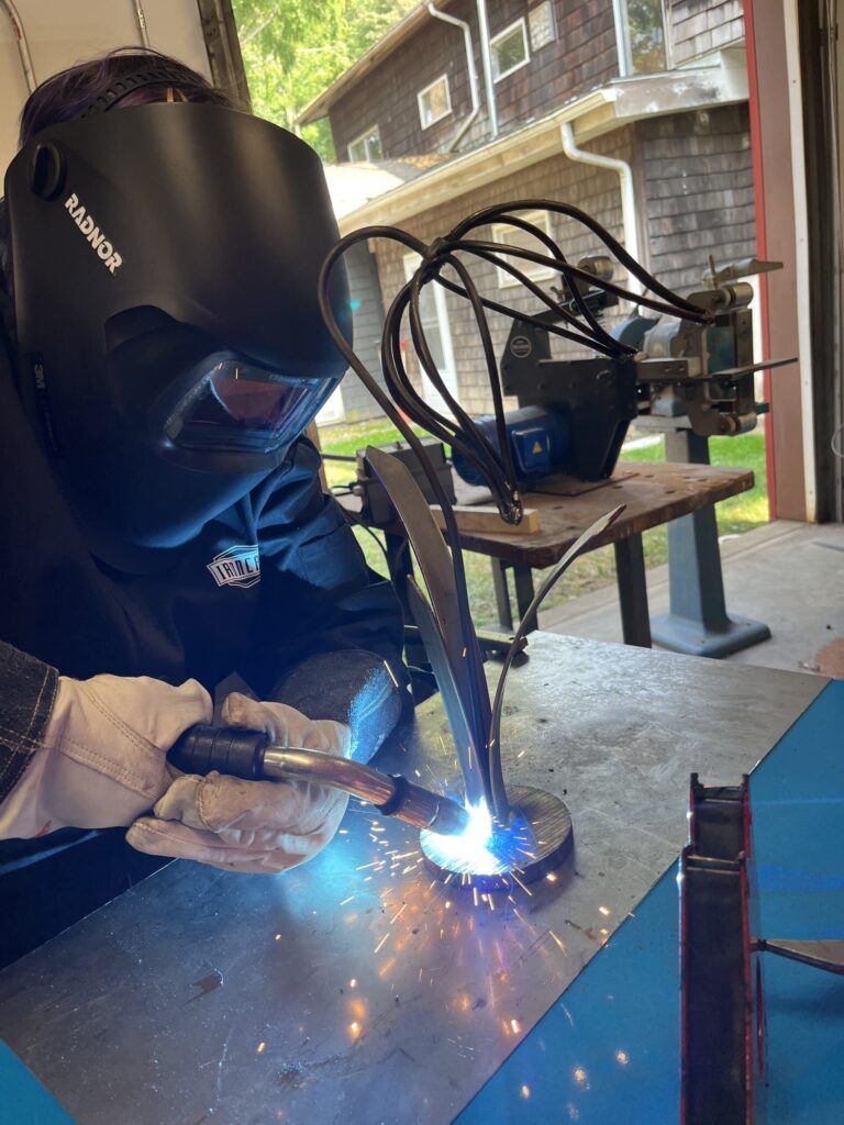 Welding Class Student. Ken Page