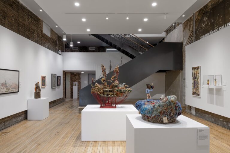 Installation view of "Highlights from the Intuit Art Museum collection". Courtesy of Intuit Art Museum