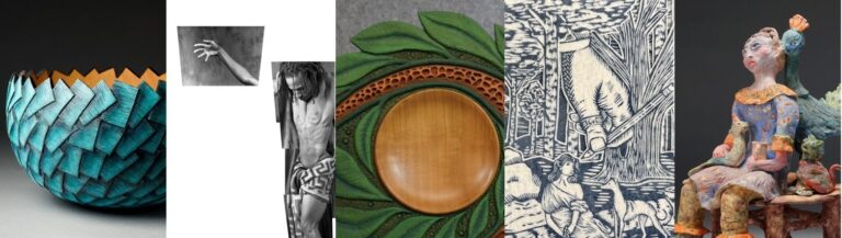 Details of 2024 Best of Tennessee Award winners: L-R Michael Anderson, Carlton Wilkinson, Stephen Forrester, Shannon Ferguson, Donna Risso. Images provided by the artists. Details of 2024 Best of Tennessee Award winners: L-R Michael Anderson, Carlton Wilkinson, Stephen Forrester, Shannon Ferguson, Donna Risso. Images provided by the artists.