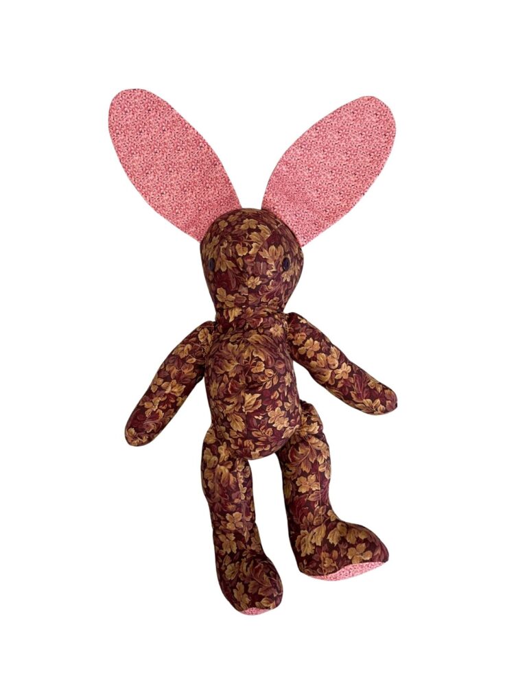 "Bunny," Sewn assemblage by Kurtis, artist with Choice, Inc. Kurtis
