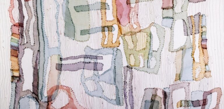 detail, A Neighborhood, by Judy Langille. photo by the artist