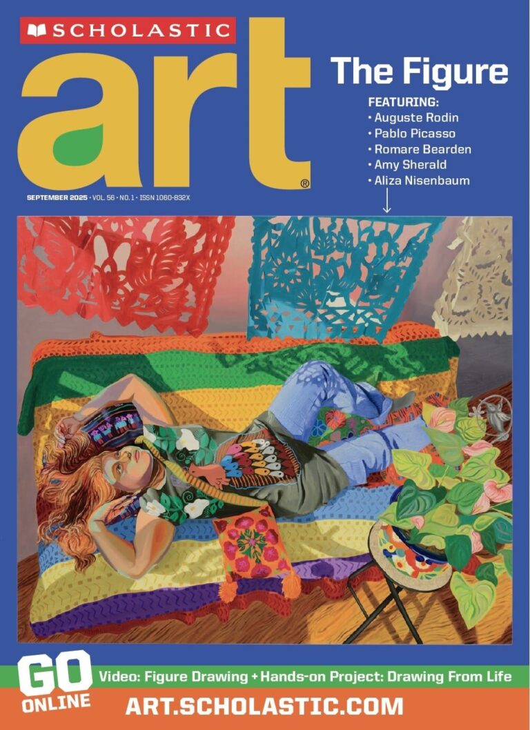 Each themed issue explores the elements of art and principles of design. Image courtesy of Scholastic Art. Each themed issue explores the elements of art and principles of design. Image courtesy of Scholastic Art.