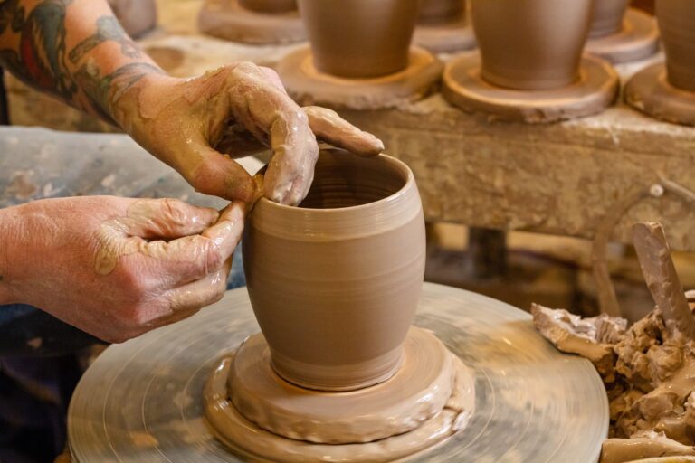 Pottery Demonstration at WheatonArts in Millville, NJ. Photo by WheatonArts Pottery Demonstration at WheatonArts in Millville, NJ. Photo by WheatonArts