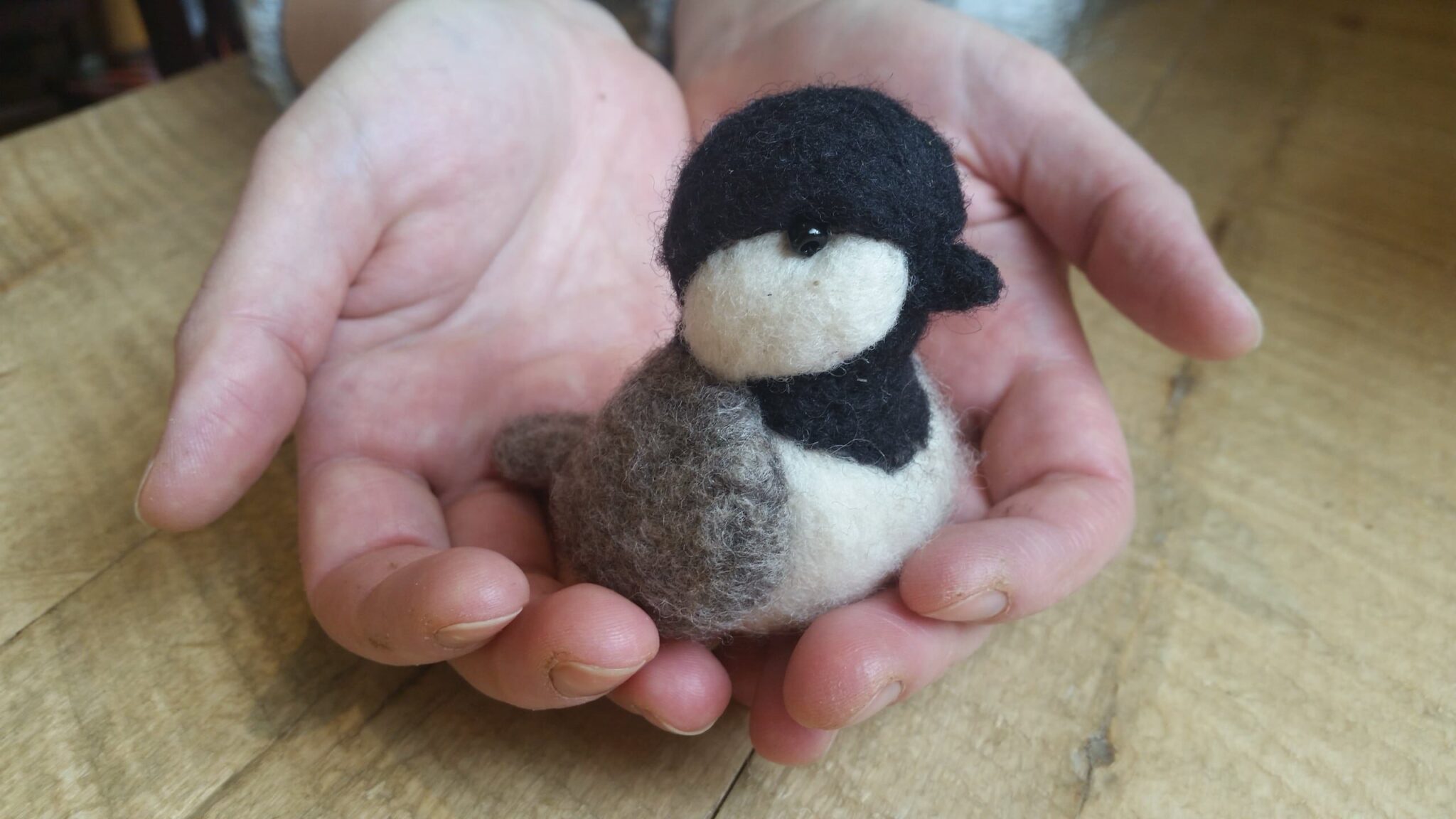 Needle Felted Chickadee. American Swedish Institute