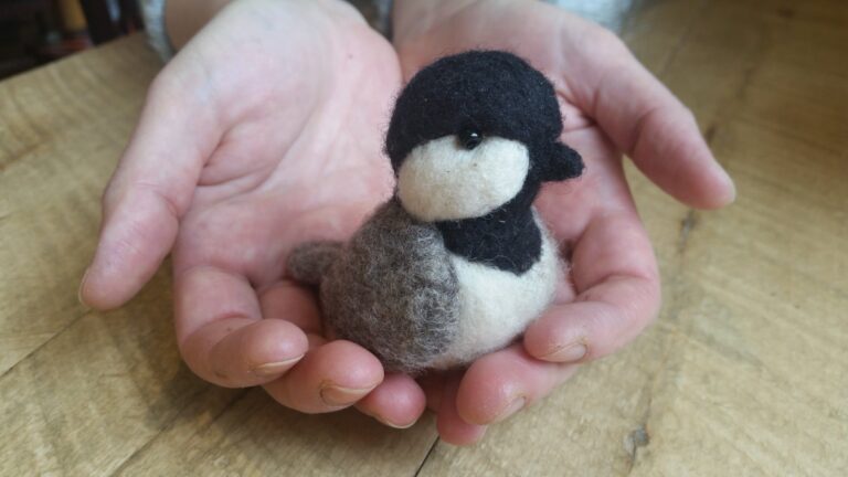 Needle Felted Chickadee. American Swedish Institute Needle Felted Chickadee. American Swedish Institute
