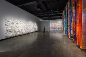 Installation view of Convergence: Health & Creativity – New Work by Anne Labovitz. Plains Art Museum, 2024-25. Photo by Bailey Bolton & Eric Muller