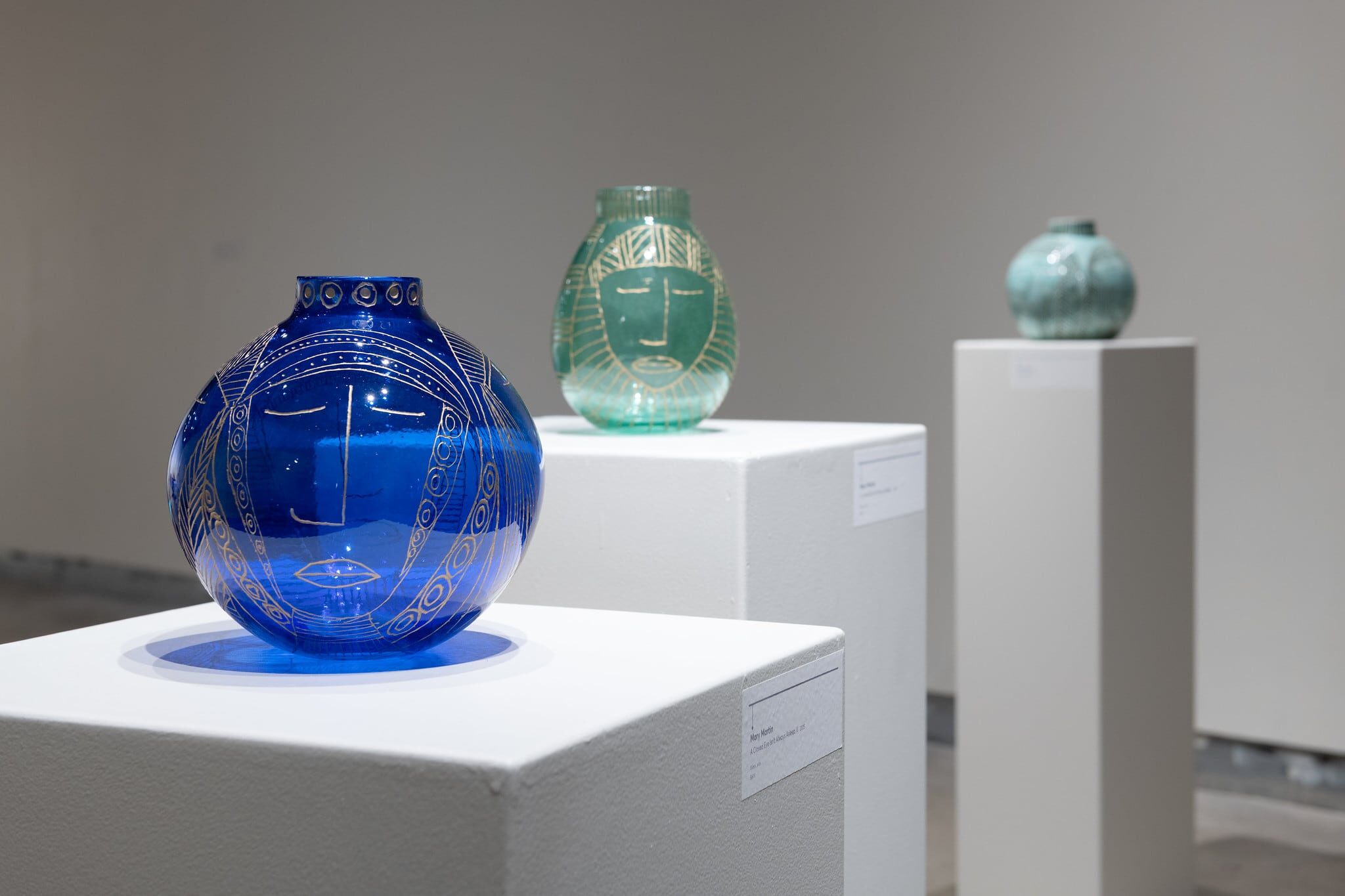 A Closed Eye isn't Always Asleep, glass vessels by Mary Martin. Photographer: Nathan J. Shaulis