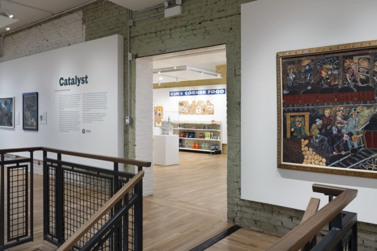 Installation view of Catalyst: Im/migration and Self-Taught Art in Chicago. Courtesy of Intuit Art Museum Installation view of Catalyst: Im/migration and Self-Taught Art in Chicago. Courtesy of Intuit Art Museum