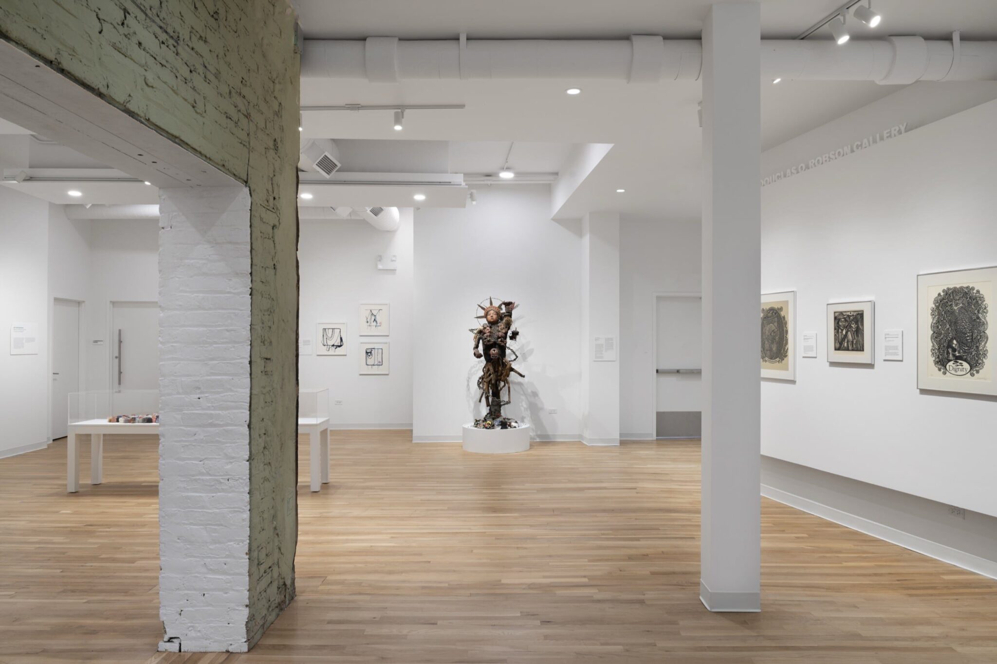 Installation view of Catalyst: Im/migration and Self-Taught Art in Chicago. Courtesy of Intuit Art Museum