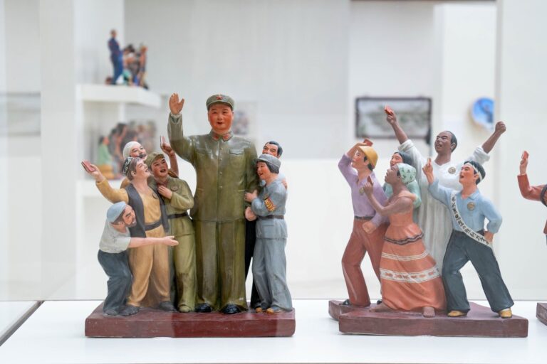 Pictured: Exhibition view, Fired in Revolution: Ceramics from the People’s Republic of China. Britney Liang for AMOCA