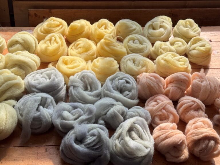 Fabric dyed with natural dyes. American Swedish Institute