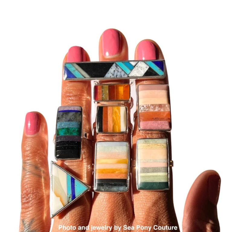 Freeform Instarsia at BKMW. Fati Genese, Sea Pony Couture