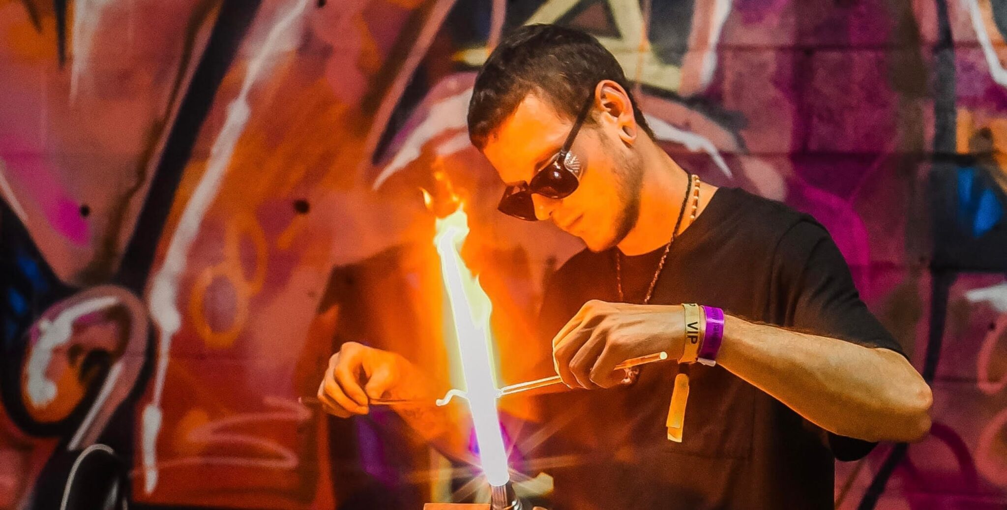 Glass Resident Artist Tyler Suter. Image provided by Artist