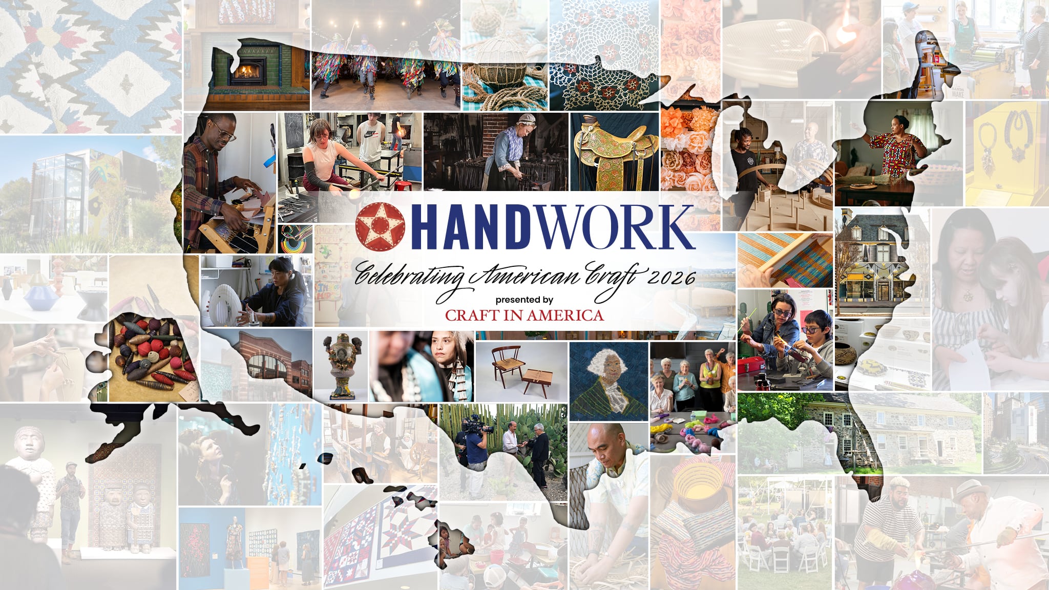 Handwork - Celebrating American Craft 2026 - map collage