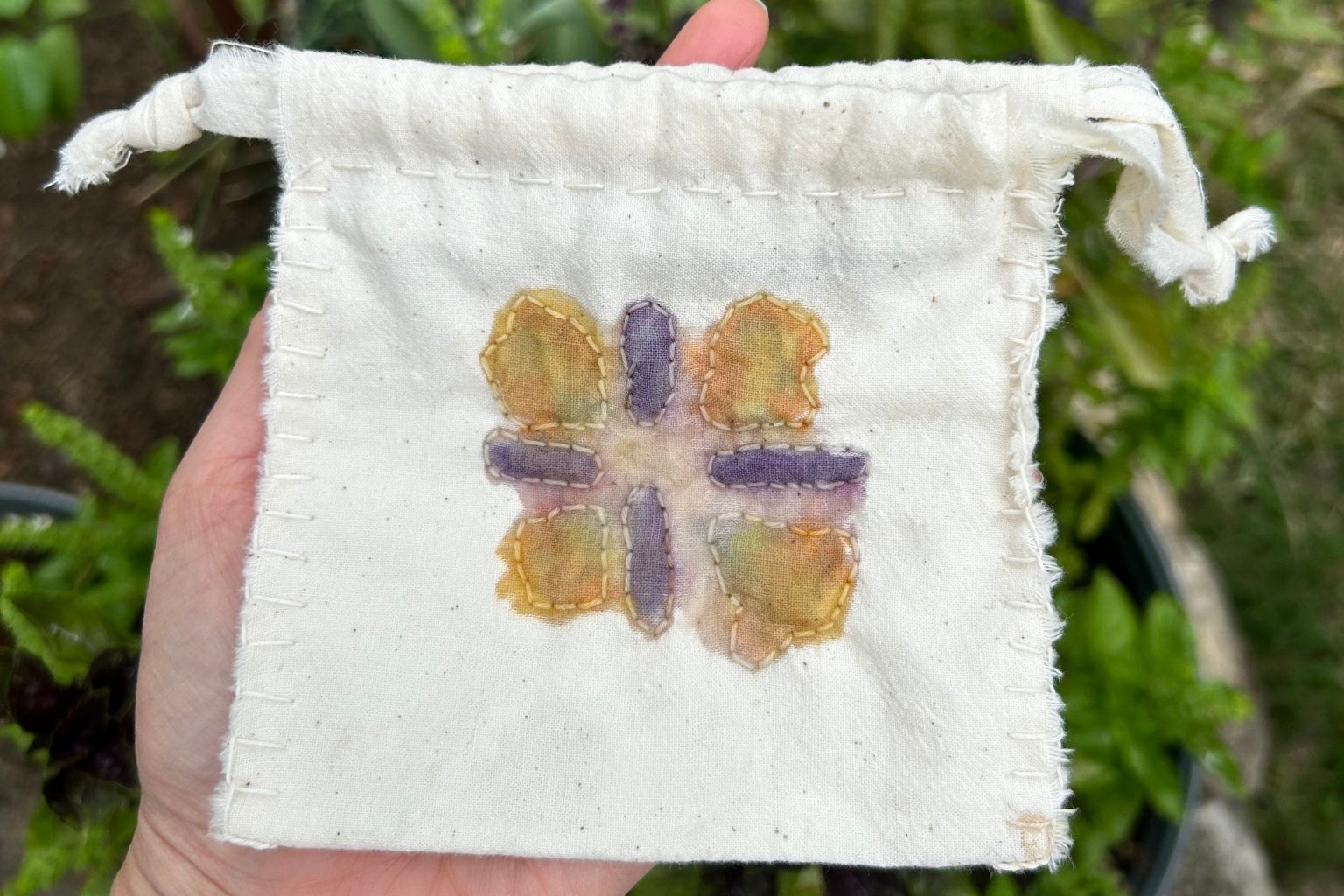 Hand-Stitched Sachet by Hadley Clark. Image Provided by Hadley Clark