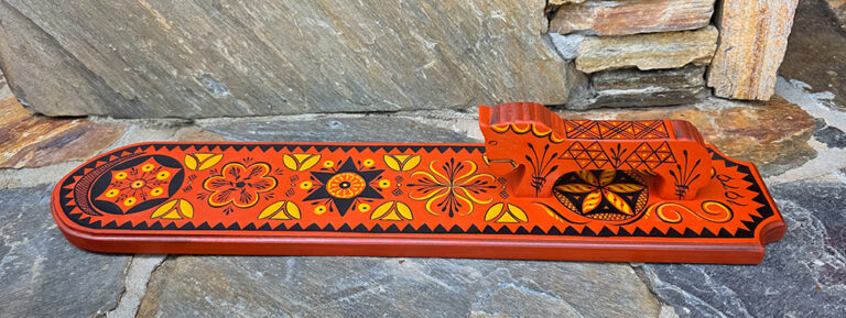 Viksdal-Style Rosemaling Mangle. Vesterheim