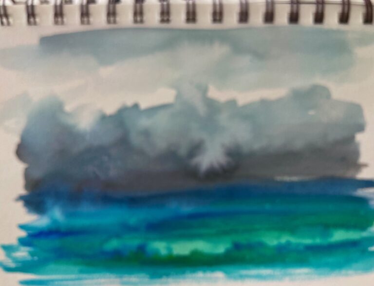 Stormy Sky Sketch. Jane May Jones Stormy Sky Sketch. Jane May Jones