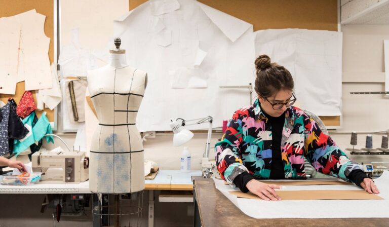 Garment construction at SFD. School of Fashion Design