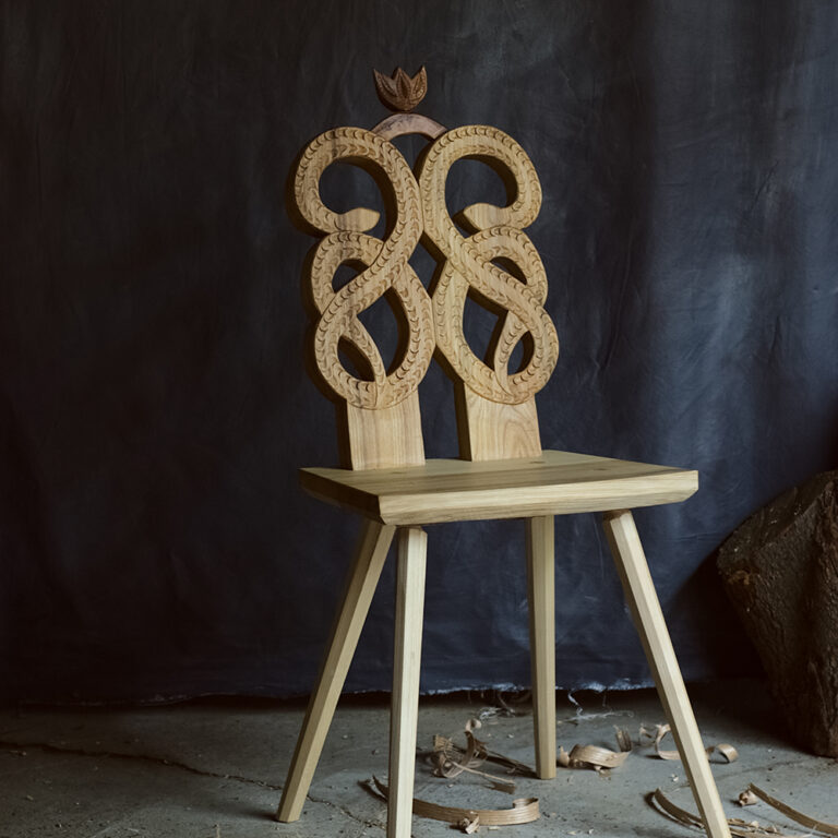 Alpine Brettstuhl. Vesterheim