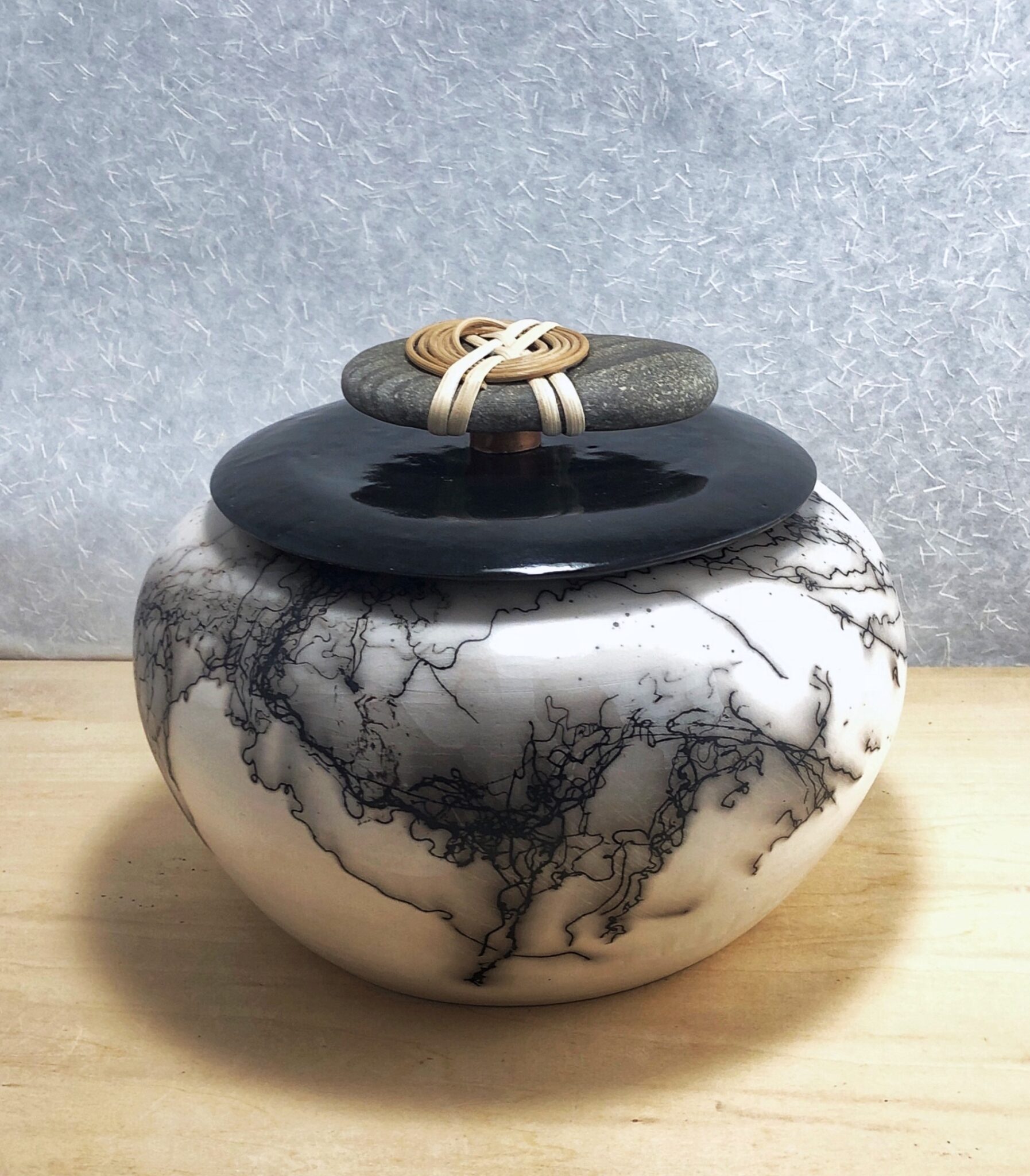 Raku pottery, Cathie Cantara, Homeport Studio. Cathie Cantara