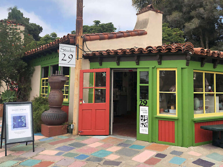 Entrance to the San Diego Potters' Guild. SDPG