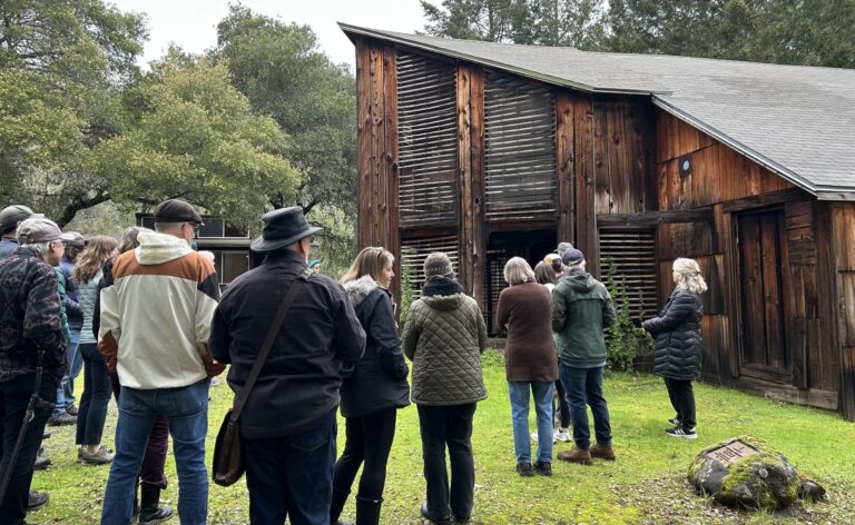 Docent led tour of Pond Farm Pottery. Laurie Prothro