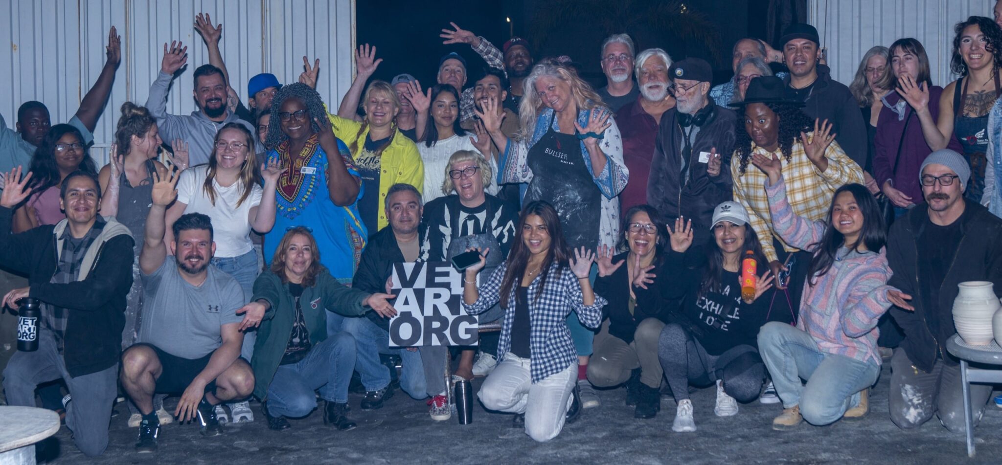 VETART open house participants. Stuart Gaiber