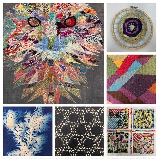 Alongside honing their weaving skills the artisans learn various fiber art mediums. Tapestry, sashiko, embroidery and circular weaving. Emily Wroten Alongside honing their weaving skills the artisans learn various fiber art mediums. Tapestry, sashiko, embroidery and circular weaving. Emily Wroten