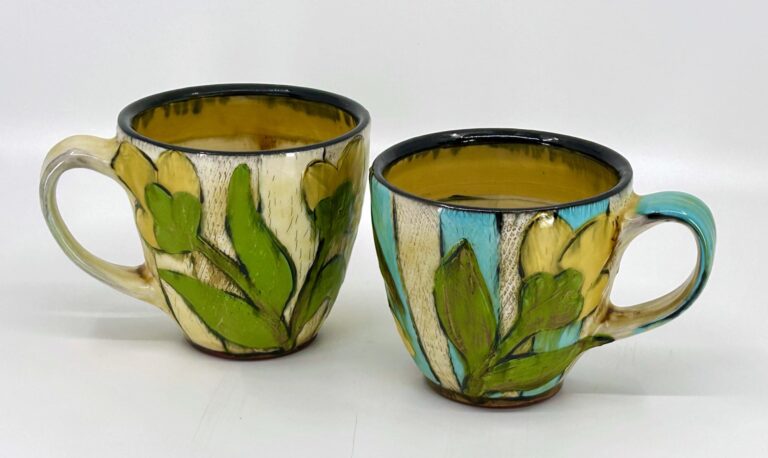 Flower Mugs 2026. Lisa Naples artist