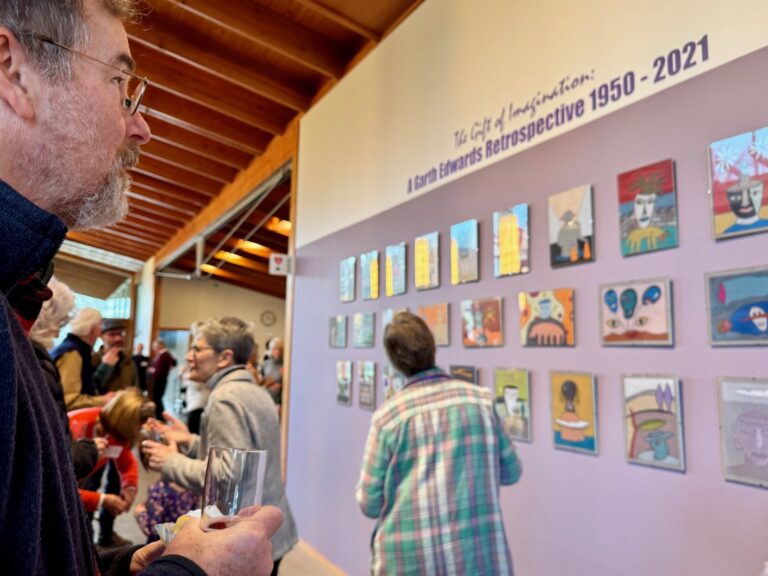 Reception for artist Garth Edward’s show, earlier this year. This was a posthumous retrospective of his over-the-top, imaginative work Reception for artist Garth Edward's show, earlier this year. This was a posthumous retrospective of his over-the-top, imaginative work. Valerie Reinke, Bainbridge Island