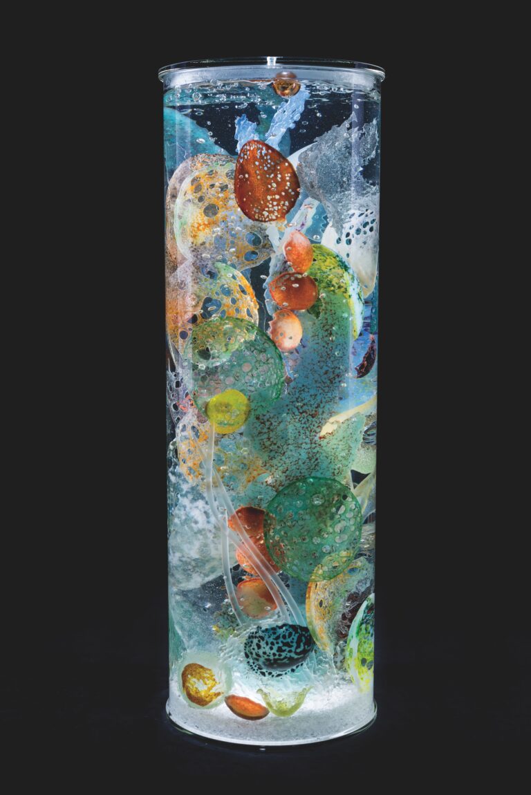 Glass Sea Core by Alison Sigethy, "Rosies Sea Core". Alison Sigethy in Studio 335 at Torpedo Factory Art Center