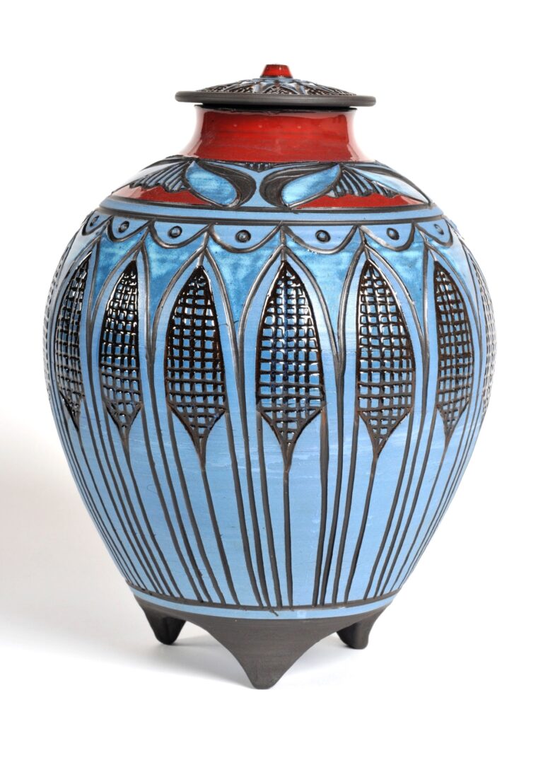 Tri-pod Covered Vessel. Larry Allen