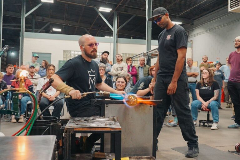 Glass Blowing Demo at the Belger Glass Annex