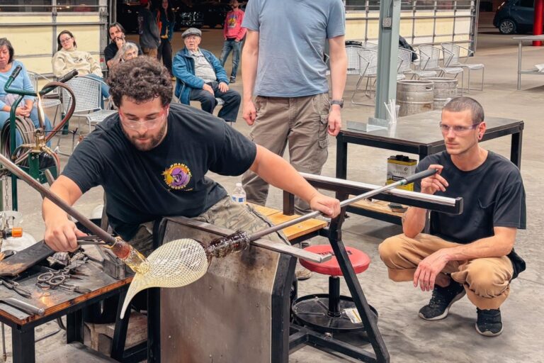Glass Blowing Demo at the Belger Glass Annex