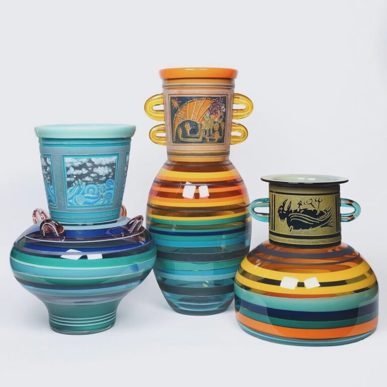 New work from participating glass artist Leckie Gassman. Leckie Gassman