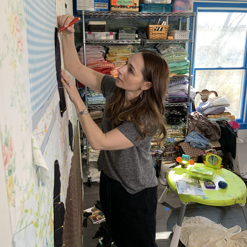 Jessica Wohl in her studio. Photo courtesy of the artist