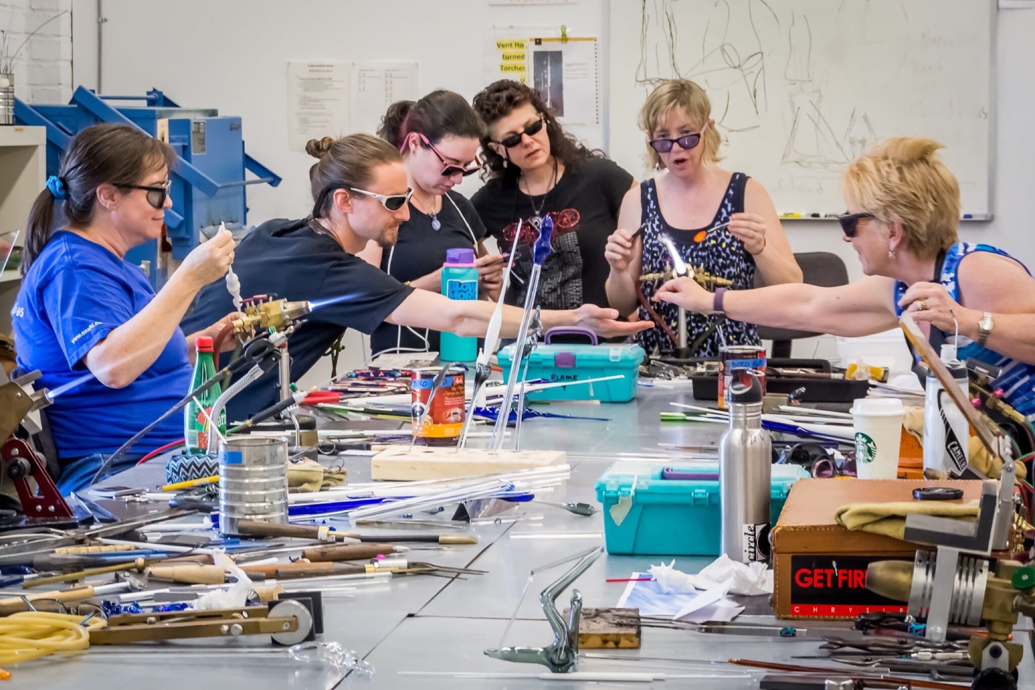 Instructor: flamework artist, Carmen Lozar. Workhouse Arts Center