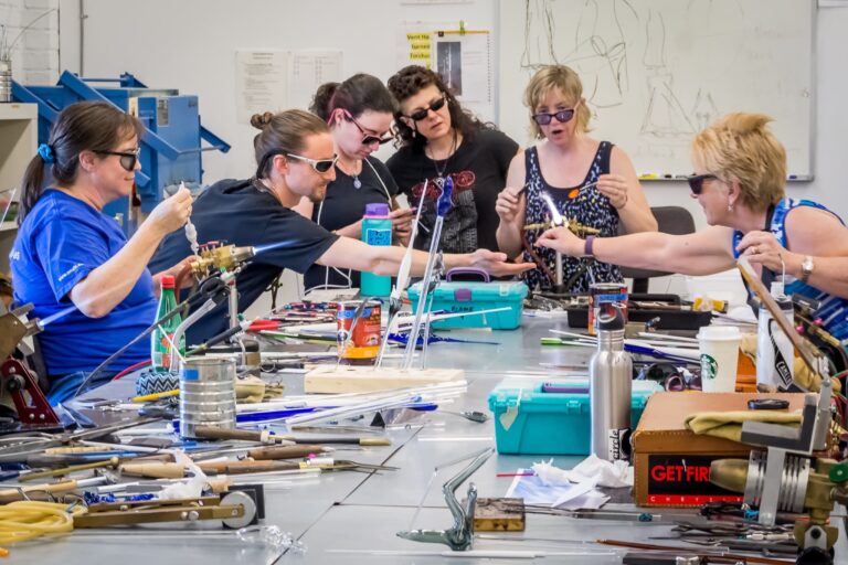 Instructor: flamework artist, Carmen Lozar. Workhouse Arts Center