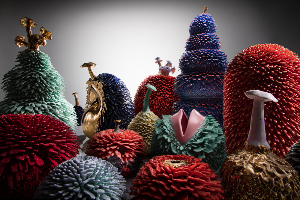 Haas Brothers, mixed Accretions. Joe Kramm. Courtesy of Marianne Boesky Gallery, New York and Aspen.