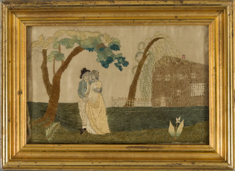 Needlework Picture. American Folk Art Museum, New York, Museum purchase with funds provided by Elizabeth V. and Irwin Warren