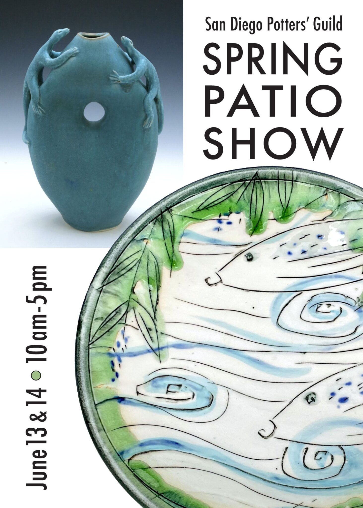 San Diego Potters' Guild Spring Patio Show. Ellen Fager