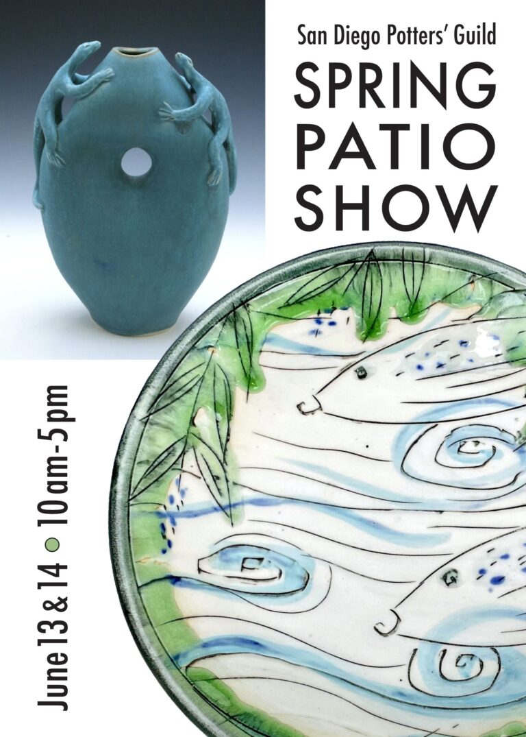 San Diego Potters' Guild Spring Patio Show. Ellen Fager
