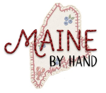 Maine by Hand Maine by Hand stitched logo