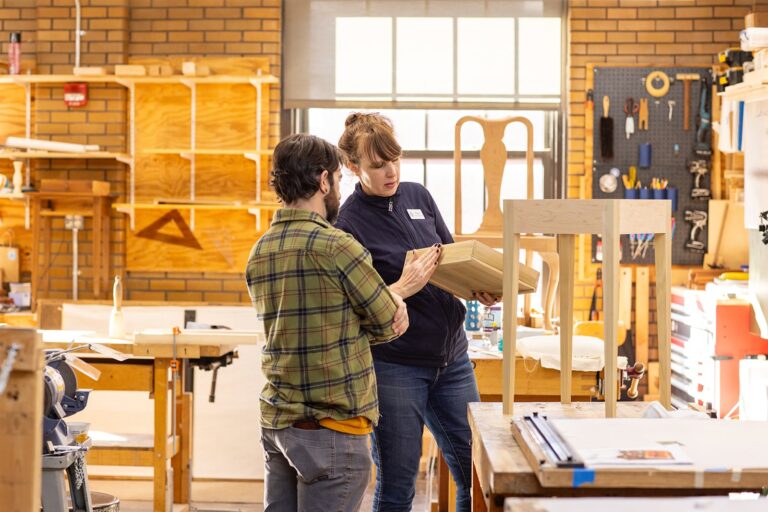 Cabinet & Furniture Making faculty and student. North Bennet Street School