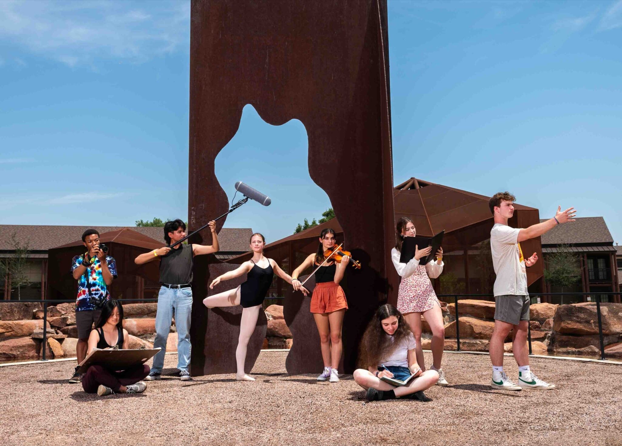 The Oklahoma Summer Arts Institute teaches students in eight artistic disciplines: acting, chorus, creative writing, dance, drawing and painting, film and video, orchestra, and photography The Oklahoma Summer Arts Institute teaches students in eight artistic disciplines: acting, chorus, creative writing, dance, drawing and painting, film and video, orchestra, and photography. Oklahoma Arts Institute