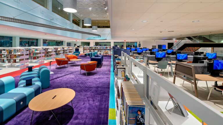 Inside HPL's Downtown Library. Chris Daddi Photography