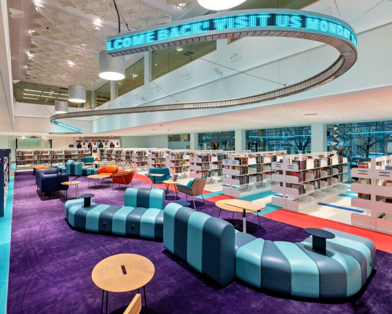 Inside HPL's Downtown Library. Chris Daddi Photography