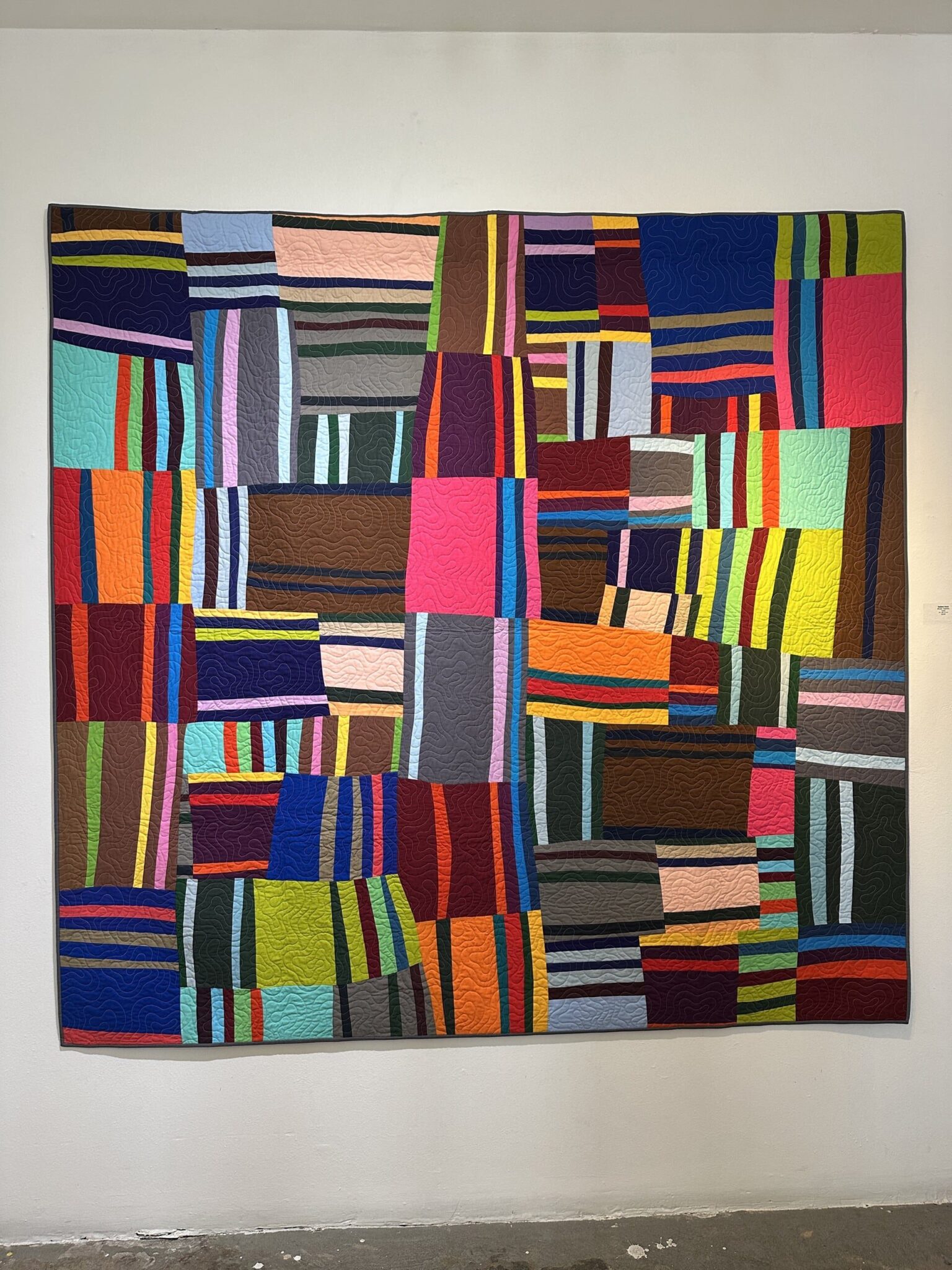 Woven Together quilt by Barbara Danzi, hung at TAG Gallery, Los Angeles Woven Together quilt by Barbara Danzi, hung at TAG Gallery, Los Angeles