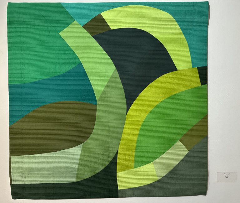 Rolling Hills quilt by Barbara Danzi, hung at TAG Gallery, Los Angeles Rolling Hills quilt by Barbara Danzi, hung at TAG Gallery, Los Angeles
