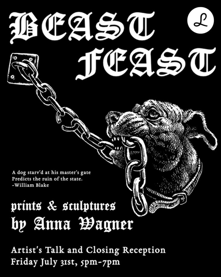 Beast Feast Event Poster Beast Feast Event Poster. Image Courtesy of Anna Wagner and Hoofprint Press